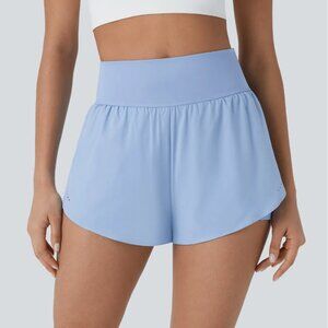 Halara QuickDry High Waisted Running Shorts 3'' with Pockets - S - Blue - NWT